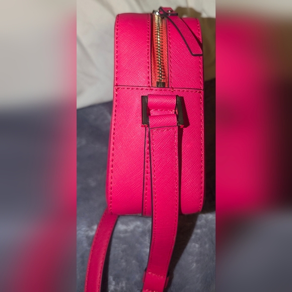 Kate Spade Staci Mini Camera Bag Leather Crossbody in Dark Watermelon - Picture 8 of 12